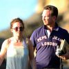 Exclusif - Geri Halliwell et son fiancé en vacances à Sainte-Lucie, le 28 décembre 2014.