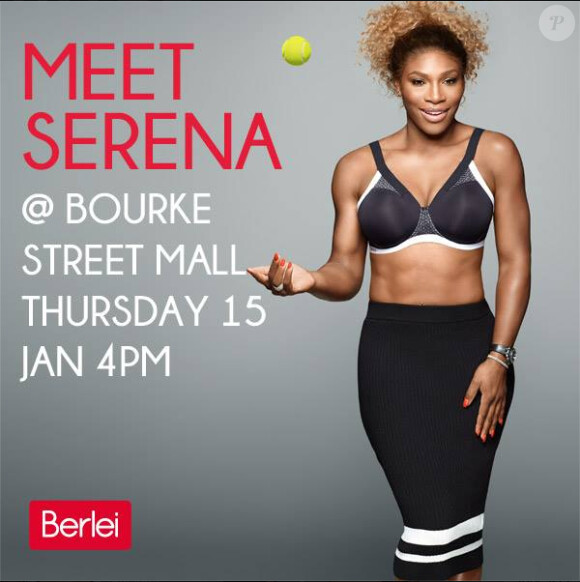 Serena Williams, ambassadrice de la marque australienne Berlei