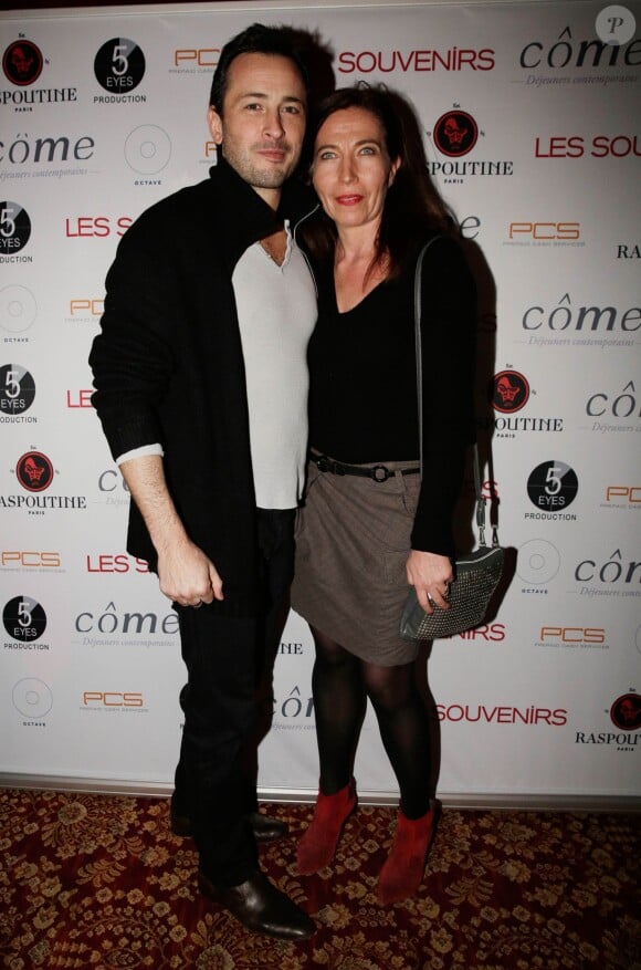 Elise Larnicol et Michael Cohen à la soirée du film Les Souvenirs à la boîte de nuit Le Raspoutine à Paris. Le 12 janvier 2015.