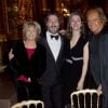 Danièle Thompson, Guillaume Gallienne et sa femme Amandine, Albert Koski - 40e anniversaire du Conseil Pasteur-Weizmann à l'Opéra Garnier à Paris le 12 janvier 2015.