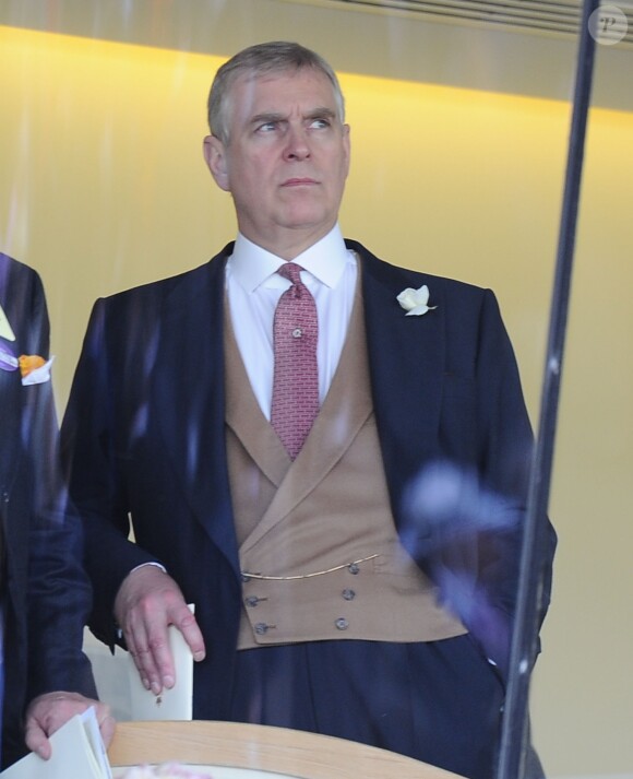 Le prince Andrew à Ascot le 17 juin 2014