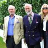 Mark Shand, frère de la duchesse Camilla Parker Bowles, à Goodwood avec le prince et la princesse Michael de Kent en juillet 2012