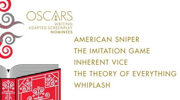 Les nommés à l'Oscar du meilleur scénario adapté.