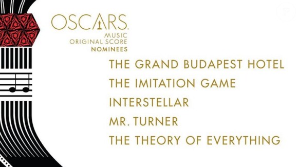Les nommés à l'Oscar du meilleur score.