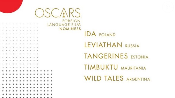 Les nommés à l'Oscar du meilleur film en langue étrangère.