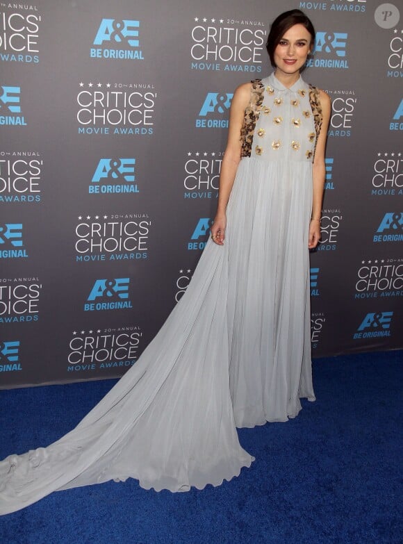 Keira Knightley enceinte à la La 20ème soirée annuelle des "Critics Choice Movie Awards" à Hollywood, le 15 janvier 2015. 