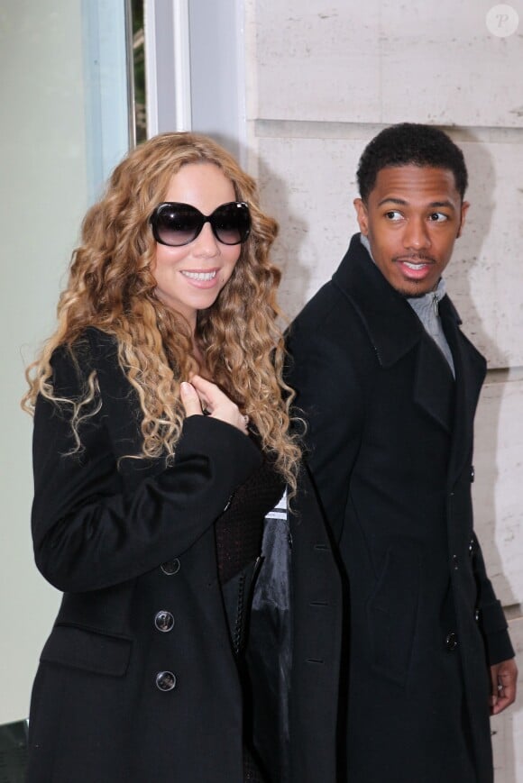 Mariah Carey et Nick Cannon à Paris, le 27 avril 2012. 