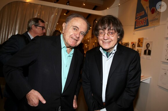 EXCLUSIF - Guy Béart et Cabu à Paris le 11 avril 2013 à la Galerie des Bibliothèques de la ville de Paris