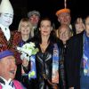 La princesse Stéphanie de Monaco et sa fille Camille Gottlieb ont assisté, en compagnie de Robert Hossein et sa femme Candice Patou, à la 3e soirée du 39e Festival International du Cirque de Monte-Carlo au Chapiteau de Fontvieille, le 17 janvier 2015 à Monaco.