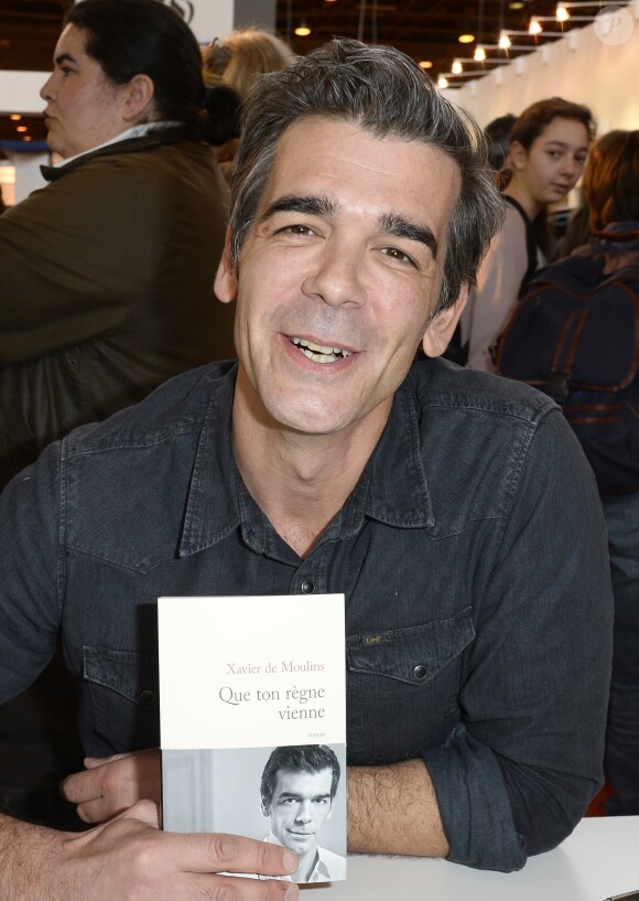 Xavier de Moulins - 34e édition du salon du livre à la Porte de Versailles à Paris le 23 mars 2014.