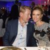 Mika Häkkinen, amoureux, et sa compagne Marketa Kromatova lors de la soirée de la Coupe des Présidents Hermès Eagle 2013 à Bad Griesbach le 14 septembre 2013