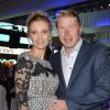Mika Häkkinen et sa jolie compagne Marketa Kromatova lors de la soirée de la Coupe des Présidents Hermès Eagle 2013 à Bad Griesbach le 14 septembre 2013