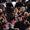 Le prince Carl Philip de Suède, avec sa fiancée Sofia Hellqvist (en BCBGMAXAZRIA), assistait au Gala suédois des sports 2015 à l'Ericsson Globe à Stockholm, le 19 janvier 2015. Le couple célébrera son mariage le 13 juin 2015.