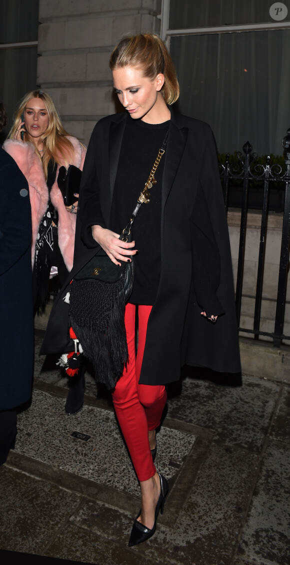 Poppy Delevingne - Soirée de lancement "YSL Love Your Lips" à Londres, le 20 janvier 2015.