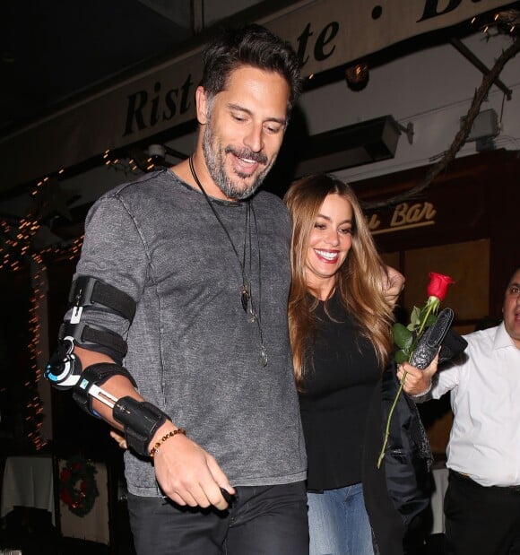 Sofia Vergara et son chéri Joe Manganiello vont manger chez Il Pastaio Italian à Beverly Hills, Los Angeles, le 8 janvier 2015