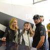 Patrick Dempsey avec sa femme Jillian et leur fille Tallulah en juin 2014 lors des 24 Heures du Mans