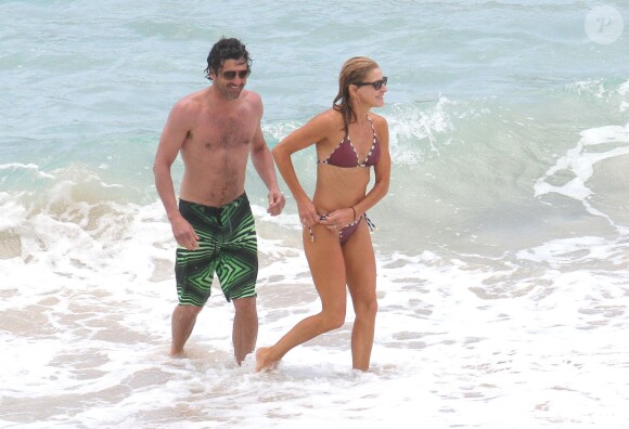 Patrick Dempsey, sa femme Jillian et leurs enfants lors de vacances de Pâques à Los Cabos, fin mars 2013