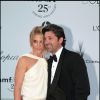 Patrick Dempsey et son épouse Jillian au dîner de l'amfAR au Festival de Cannes en mai 2011. Le couple a annoncé en janvier 2015 son divorce, après 15 ans de mariage.