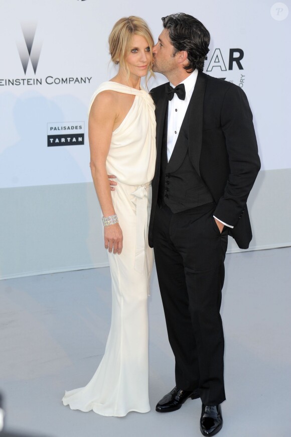 Patrick Dempsey et sa femme Jillian au dîner de l'amfAR au Festival de Cannes en mai 2011. Le couple a annoncé en janvier 2015 son divorce, après 15 ans de mariage.