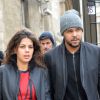 Jo-Wilfried Tsonga et sa compagne Noura - People au défilé de mode hommes Y-3 collection prêt-à-porter Automne Hiver 2015/2016 au Couvent des Cordeliers à Paris, le 25 janvier 2015
