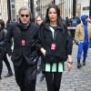 Ilie Nastase et sa femme Brigitte - People au défilé de mode hommes Y-3 collection prêt-à-porter Automne Hiver 2015/2016 au Couvent des Cordeliers à Paris, le 25 janvier 2015
