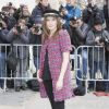 Ana Girardot - Arrivées au 2ème défilé de mode "Chanel", collection Haute Couture printemps-été 2015/2016, au Grand Palais à Paris. Le 27 janvier 2015