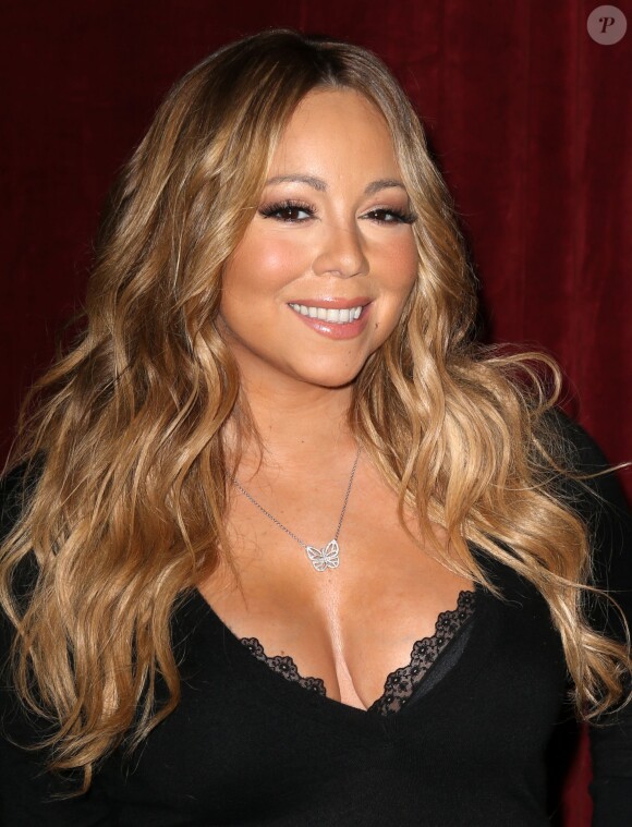 Mariah Carey au lancement de sa bouteille "Butterfly" à New York, le 9 juin 2014. 