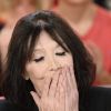 Juliette Greco pour l'Enregistrement de l'emission "Vivement Dimanche" a Paris le 23 octobre 2013. L'emission sera diffusee le 27 octobre 2013. 
