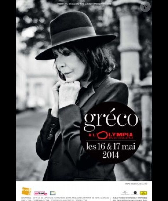 Juliette Gréco chante Brel à l'Olympia de Paris le 16 et 17 mai 2014.