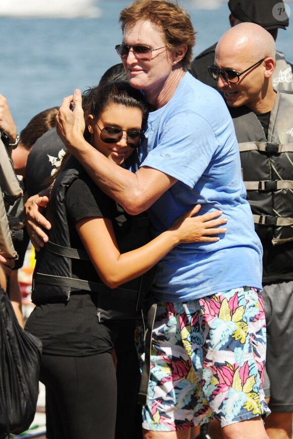 Bruce Jenner et Kim Kardashian à Miami, le 29 septembre 2012