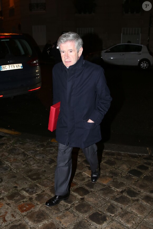 Alain Minc, à la fête d'anniversaire organisée à l'occasion des 60 ans de Nicolas Sarkozy à son domicile à Paris, le 30 janvier 2015.
