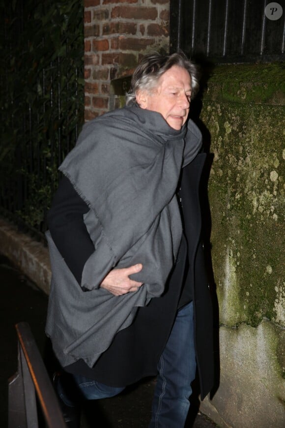 Roman Polanski, à la fête d'anniversaire organisée à l'occasion des 60 ans de Nicolas Sarkozy à son domicile à Paris, le 30 janvier 2015.