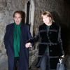 Gilles Dufour et Mathilde Meyer, à la fête d'anniversaire organisée à l'occasion des 60 ans de Nicolas Sarkozy à son domicile à Paris, le 30 janvier 2015.