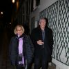 Patrick Balkany et sa femme Isabelle Balkany, à la fête d'anniversaire organisée à l'occasion des 60 ans de Nicolas Sarkozy à son domicile à Paris, le 30 janvier 2015.