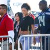 Rihanna lors de son arrivée au Super Bowl qui opposait les New England Patriots aux Seahawks de Seattle le 1er février 2015 au Phoenix Stadium de Glendale