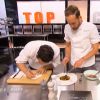 Jérémy et Florian travaillent le carotte-boeuf façon Jean-François Piège, dans Top Chef 2015 sur M6, le lundi 2 février 2015.
