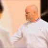 Philippe Etchebest affronte les candidats dans Top Chef 2015 sur M6, le lundi 2 février 2015.