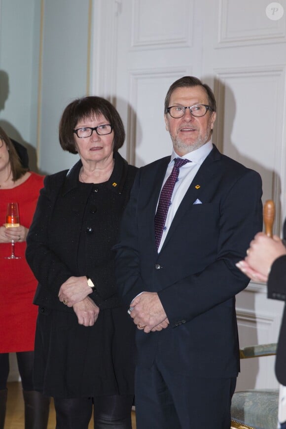 Olle et Ewa Westling, les parents du prince Daniel de Suède, étaient présents le 2 février 2015 au château de Gävle pour la visite de la princesse Madeleine, enceinte, et de son mari Chris O'Neill