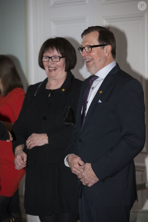 Olle et Ewa Westling, les parents du prince Daniel de Suède, étaient présents le 2 février 2015 au château de Gävle pour la visite de la princesse Madeleine, enceinte, et de son mari Chris O'Neill