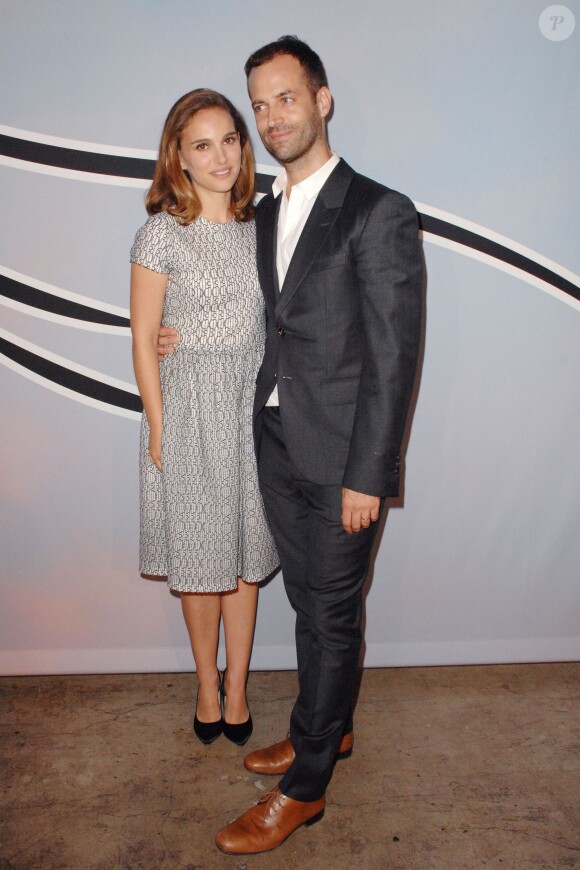 Natalie Portman et Benjamin Millepied à Los Angeles, le 25 octobre 2014.
