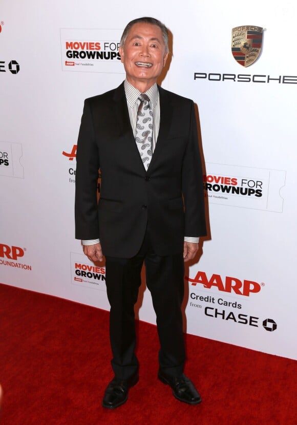 George Takei à la 14ème soirée "AARP Movies for Grownups" à Beverly Hills. Le 2 février 2015