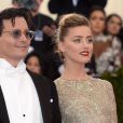  Johnny Depp et Amber Heard &nbsp;lors du gala du MET &agrave; New York le 5 mai 2014 