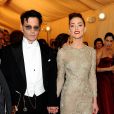  Johnny Depp et Amber Heard lors du gala du MET &agrave; New York le 5 mai 2014 