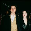 Johnny Depp et Winona Ryder en décembre 1992.