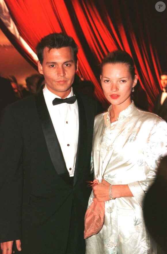 Johnny Depp et Kate Moss à Cannes en 1997.