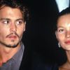 Johnny Depp et Kate Moss en 1998.