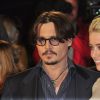 Johnny Depp et Amber Heard à Londres le 3 novembre 2011.
 