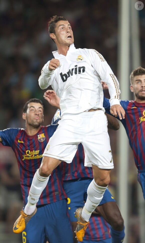 Cristiano Ronaldo à Barcelone le 17 août 2008