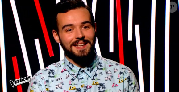 Benjamin dans The Voice 4, sur TF1, le samedi 7 février 2015