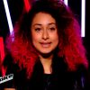 Dalia dans The Voice 4, sur TF1, le samedi 7 février 2015